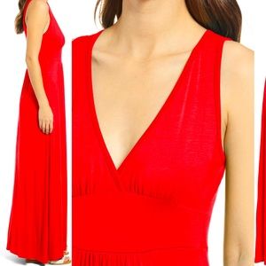 NWT Loveappella V-Neck Jersey Maxi Dress / Size Medium